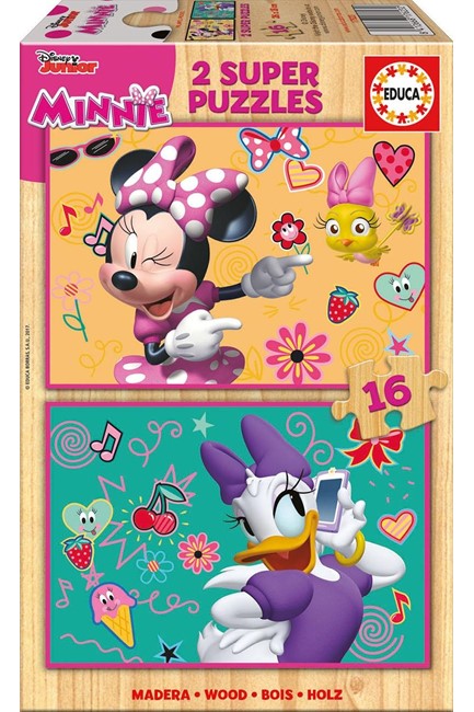 PUZZLE 2*16TEM.EDUCA ΞΥΛΙΝΟ MINNIE