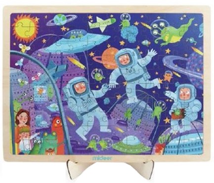 PUZZLE 100ΤΕΜ.MIDEER ΞΥΛΙΝΟ SPACE ADVENTURE