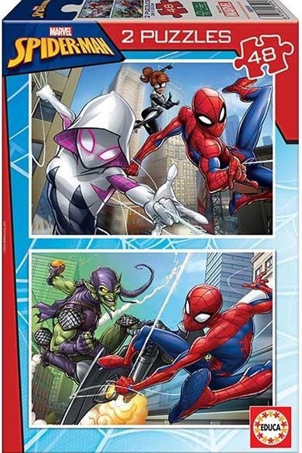 PUZZLE 2*48TEM.EDUCA SPIDERMAN