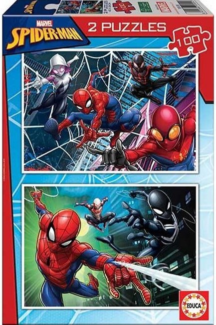 PUZZLE 2*100TEM.EDUCA SPIDERMAN