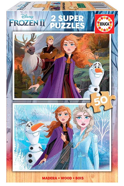 PUZZLE 2*50TEM.EDUCA ΞΥΛΙΝΟ FROZEN