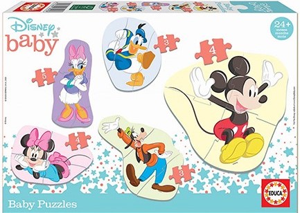 PUZZLE 5*(3-4-5)ΤΕΜ.EDUCA BABY MICKEY AND FRIENDS 18590