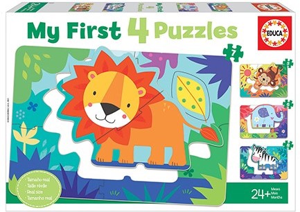 PUZZLE 4*(5-6-7-8)ΤΕΜ.EDUCA MY FIRST PUZZLES ΖΩΑ ΤΗΣ ΖΟΥΓΚΛΑΣ