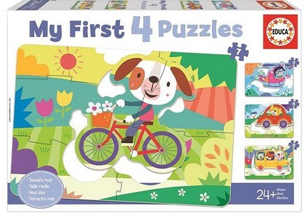 PUZZLE 4*(5-6-7-8)ΤΕΜ.EDUCA MY FIRST PUZZLES ΟΧΗΜΑΤΑ