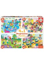 PUZZLE 4*(20-40-60-80)ΤΕΜ.EDUCA PROGRESSIVE 4 ΣΕ 1-ΗΜΕΡΑ ΣΧΟΛΕΙΟΥ