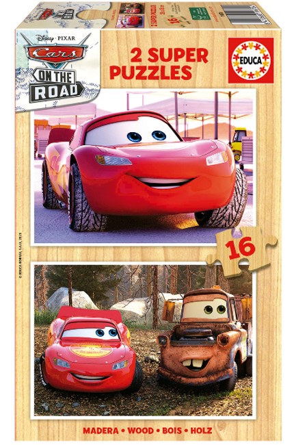 PUZZLE 2*16TEM.EDUCA ΞΥΛΙΝΟ CARS