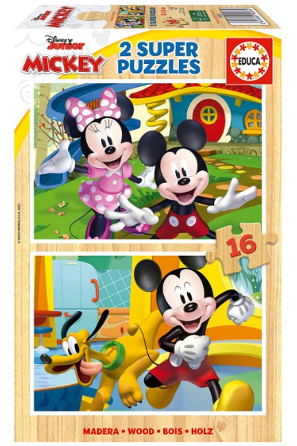 PUZZLE 2*16TEM.EDUCA ΞΥΛΙΝΟ MICKEY ΚΑΙ MINNIE