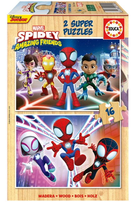 PUZZLE 2*16TEM.EDUCA ΞΥΛΙΝΟ SPIDEY AND HIS AMAZING FRIENDS