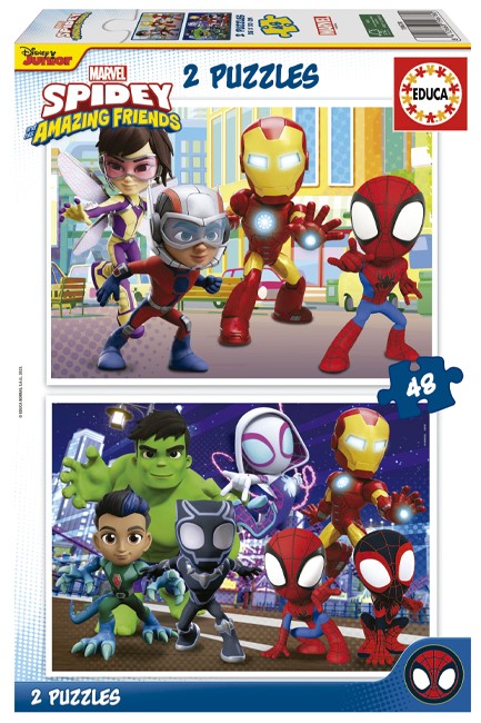 PUZZLE 2*48TEM.EDUCA SPIDEY AND HIS AMAZING FRIENDS