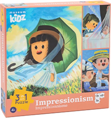 PUZZLE 3*(36-48-56) ΤΕΜ.TODAY IS ART DAY MUSEUM KIDZ IMPRESSIONISM