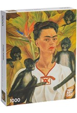 PUZZLE 1000 TEM.TODAY IS ART DAY FRIDA KAHLO-SELF PORTRAIT WITH MONKEYS