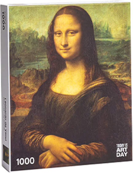 PUZZLE 1000 TEM.TODAY IS ART DAY LEONARDO DA VINCI-MONA LISA
