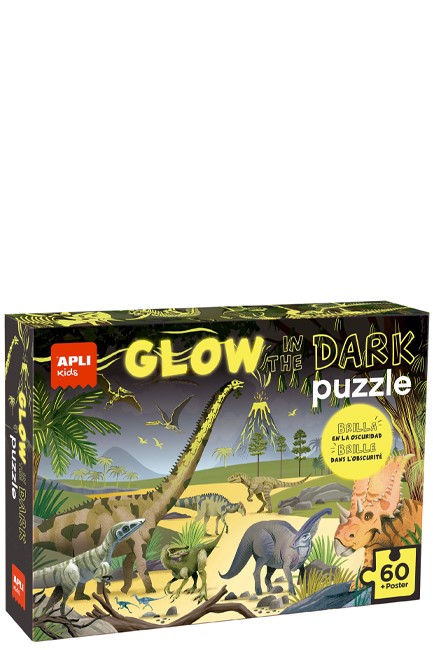 PUΖΖLΕ 60 ΤΕΜ.ΑΡLΙ ΚΙDS GLOW IN THE DARK-DINOSAURS