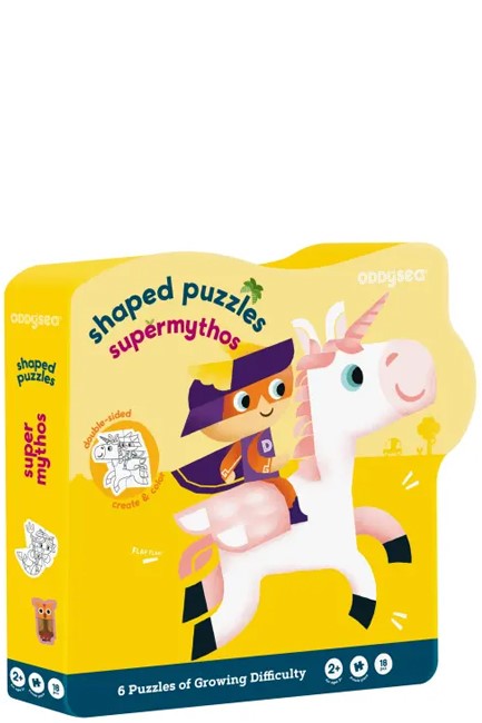 PUZZLE *(2-3-4)ΤΕΜ.SHAPPED ODDY AT SEA-SUPERMYTHOS