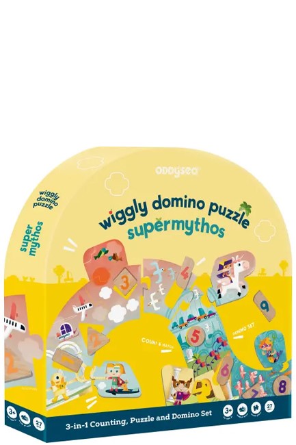 PUZZLE 17ΤΕΜ. WIGGLY DOMINO ODDY AT SEA 3 ΣΕ 1-SUPERMYTHOS