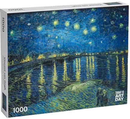 PUZZLE 1000 TEM.TODAY IS ART DAY VINCENT VAN GOGH-STARRY NIGHTOVER THE RHONE