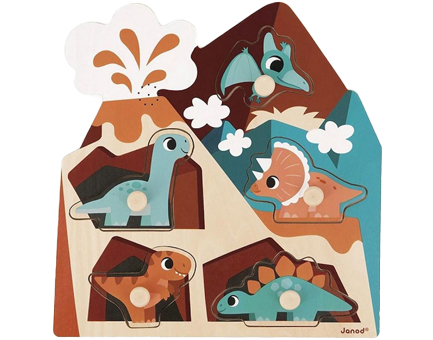 PUZZLE 5 ΤΕΜ.JANOD ΗΧΗΤΙΚΟ ΔΕΙΝΟΣΑΥΡΟΙ