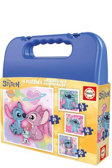PUZZLE 4*(12-16-20-25) EDUCA ΒΑΛΙΤΣΑΚΙ STITCH
