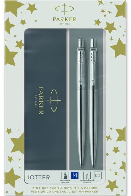 PARKER SET JOTTER CORE DUO (ΣΤΥΛΟ+ΜΟΛΥΒ.ΜΗΧ.) CT STAINLESS STEEL 2093256