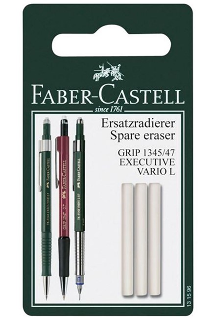 ΑΝΤΑΛΛΑΚΤΙΚΟ ΓΟΜΑΣ ΜΗΧΑΝΙΚΟΥ ΜΟΛΥΒΙΟΥ FABER GRIP 13159 ΣΕΤ 3ΤΕΜ.