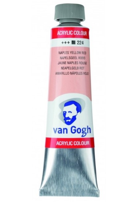 ΑΚΡΥΛΙΚΟ VAN GOGH T9 40ML 224 NAPLES YELLOW RED