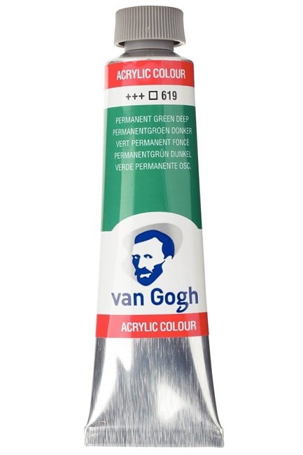 ΑΚΡΥΛΙΚΟ VAN GOGH T9 40ML 619 PERMANENT GREEN DEEP