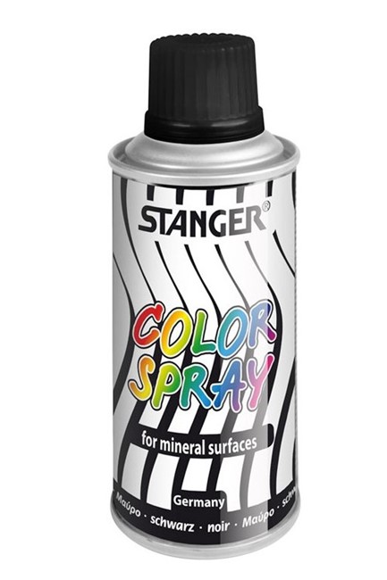 ΧΡΩΜΑ GRAFFITI SPRAY 150ml.SΤΑΝGΕR 10 ΜΑΥΡΟ
