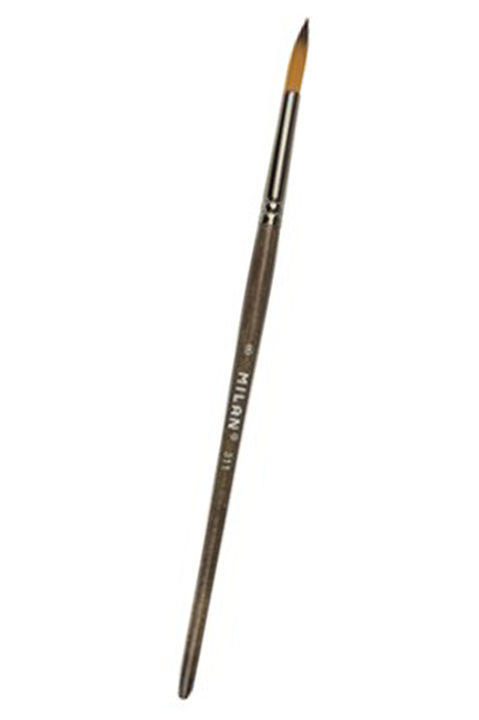 ΠΙΝΕΛΟ ΤΡΙΧΑ NAYLON ΚΟΝΤΟ ΣΤΡΟΓΓΥΛΟ MILAN 311 Ν.06 (80466)