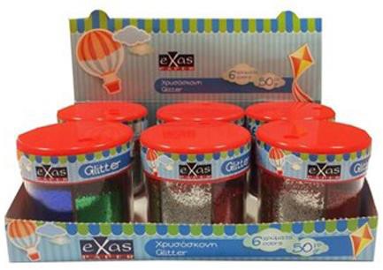 ΧΡΥΣΟΣΚΟΝΗ 6 ΧΡΩΜΑΤΑ 50GR.EXAS PAPER ΑΛΑΤΙΕΡΑ