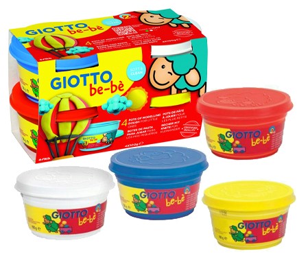 ΠΛΑΣΤΕΛΙΝΗ GIOTTO BEBE 100ΓΡ. ΜΠΛΕ-ΑΣΠΡΗ-ΚΟΚΚΙΝΗ-ΚΙΤΡΙΝΗ