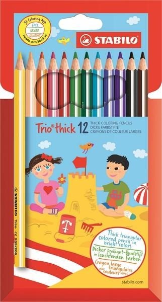 ΞΥΛΟΜΠΟΓΙΕΣ 12ΤΕΜ.STABILO TRIO 203