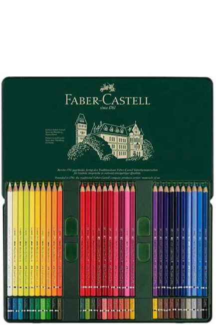 ΞΥΛΟΜΠΟΓΙΕΣ ΑΚΟΥΑΡΕΛΑΣ 60ΤΕΜ.FABER DUERER 117560 ΣΕ ΜΕΤΑΛΛΙΚΗ ΚΑΣΕΤΙΝΑ