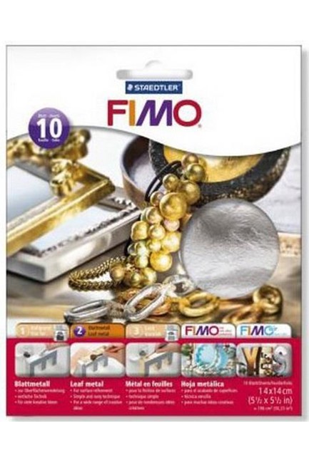 ΦΥΛΛΑ ΜΕΤΑΛΛΟΥ STAEDTLER FIMO 14*14CM 10ΤΕΜ.8781-81 ΑΣΗΜΙ