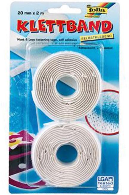 ΤΑΙΝΙΑ VELCRO (ΒΕΛΚΡΟ) 20mm*2M.ΑΥΤΟΚΟΛΛΗΤΗ FOLIA