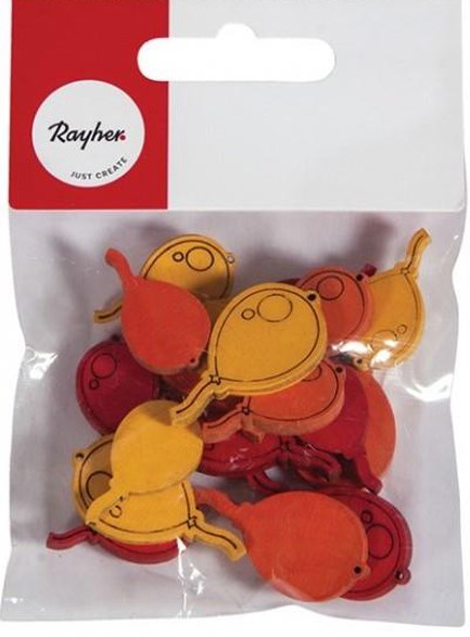 ΜΠΑΛΟΝΙΑ ΞΥΛΙΝΑ 2,7ΕΚ.ΣΕΤ 18ΤΕΜ.RΑΥΕR ΚΙΤΡΙΝΑ-ΚΟΚΚΙΝΑ-ΠΟΡΤΟΚΑΛΙ