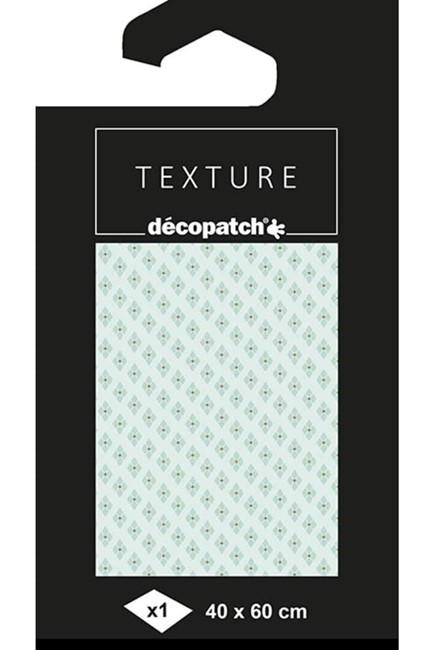 ΧΑΡΤΙ DECOUPAGE DECOPATCH 40*60cm.FOIL MINT ΡΟΜΒΟΙ