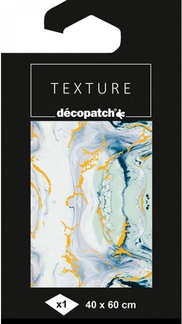 ΧΑΡΤΙ DECOUPAGE DECOPATCH 40*60cm.FOIL ΜΑΡΜΑΡΟ