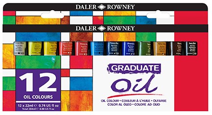 ΛΑΔΙΑ DALER ROWNEY ΣΕΤ 12 ΧΡΩΜΑΤΩΝ*22ml.GRADUATE