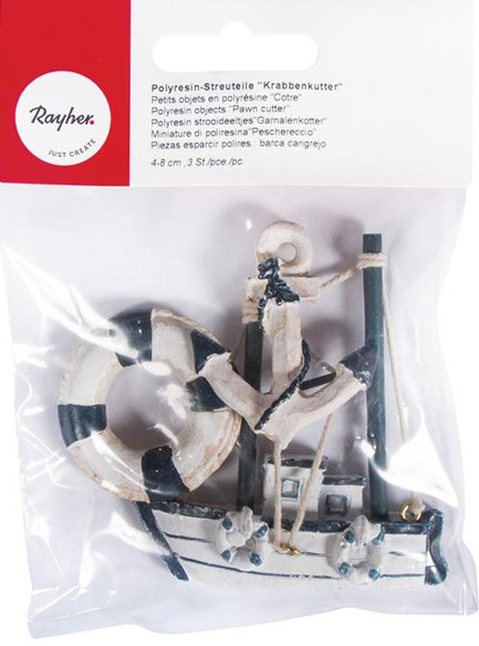 ΘΑΛΑΣΣΙΝΑ ΣΧΕΔΙΑ 4-8cm.POLYRESIN SEA+ΚΑΡΑΒΑΚΙ RAYHER ΣΕΤ 3ΤΕΜ.
