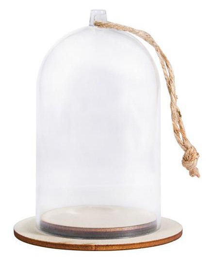 ΚΑΜΠΑΝΑ ΑΚΡΥΛΙΚΗ ΜΕ ΞΥΛΙΝΗ ΒΑΣΗ 6*9cm.RAYER