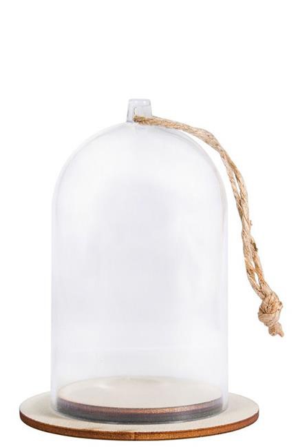 ΚΑΜΠΑΝΑ ΑΚΡΥΛΙΚΗ ΜΕ ΞΥΛΙΝΗ ΒΑΣΗ 8*13cm.RAYER