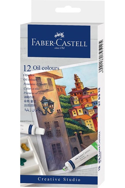 ΛΑΔΙΑ FABER ΣΕΤ 12 ΧΡΩΜΑΤΩΝ*9ml.CREATIVE STUDIO