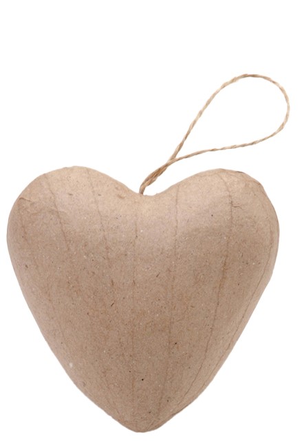 ΚΑΡΔΙΑ PAPIER MACHE 8*4cm.DECOPATCH ΚΡΕΜΑΣΤΗ