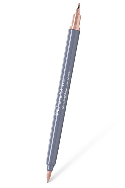 ΜΑΡΚΑΔΟΡΟΣ ΜΕ 2 ΜΥΤΕΣ FABER GOLD AQUA BRUSH 116-APRICOT