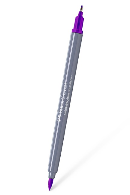 ΜΑΡΚΑΔΟΡΟΣ ΜΕ 2 ΜΥΤΕΣ FABER GOLD AQUA BRUSH 284-PURPLE
