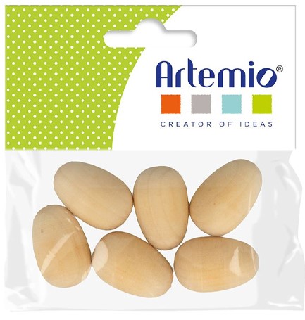 ΞΥΛΟ ΣΕΤ 6ΤΕΜ.ΑRΤΕΜΙΟ 3,5*2,3cm.ΑΥΓΑ