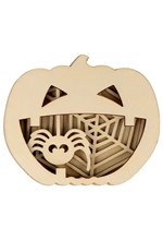 ΚΑΤΑΣΚΕΥΗ HALLOWEEN ΞΥΛΙΝΗ ΚΟΛΟΚΥΘΑ ΜΕ ΑΡΑΧΝΗ ARTEMIO