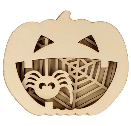 ΚΑΤΑΣΚΕΥΗ HALLOWEEN ΞΥΛΙΝΗ ΚΟΛΟΚΥΘΑ ΜΕ ΑΡΑΧΝΗ ARTEMIO