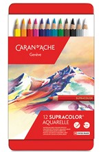 ΞΥΛΟΜΠΟΓΙΕΣ ΑΚΟΥΑΡΕΛΑΣ 12ΤΕΜ.CARAN D'ACHE CLASSIC SUPRACOLOR ΜΕΤΑΛΛΙΚΗ ΚΑΣΕΤΙΝΑ 3888.312