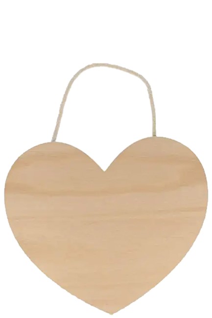 ΠΙΝΑΚΙΔΑ ΞΥΛΙΝΗ 25*22cm.ΚΑΡΔΙΑ ΚΡΕΜΑΣΤΗ ARTEMIO